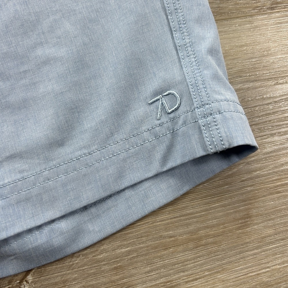7 Diamonds Men's Size 33 Velocity Performance Golf Shorts Steel Blue Stretch - Picture 2 of 10